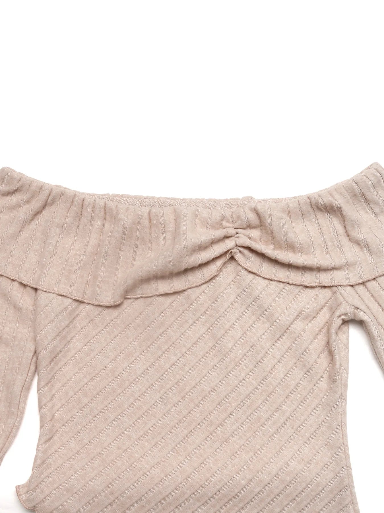Asymmetrical Off-Shoulder Knit Top - Tigbul's Variety Fashion Shop