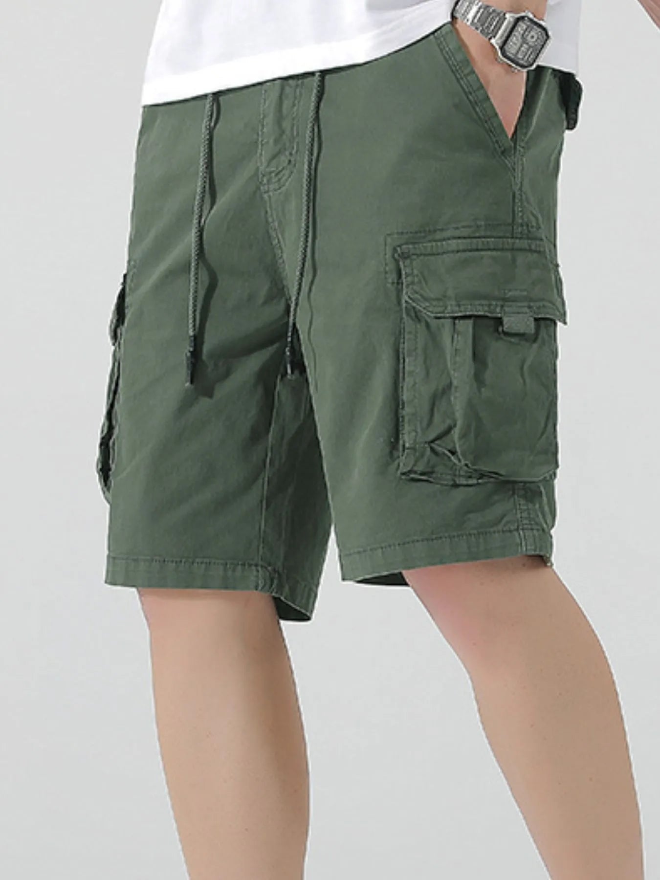 Men's Drawstring Cargo Shorts - Tigbul's Variety Fashion Shop
