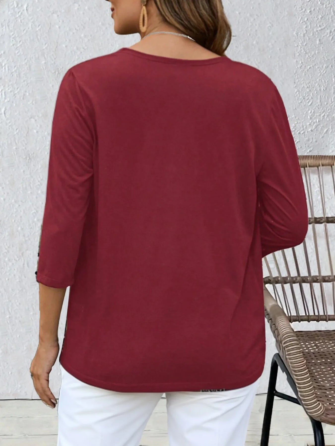 Open Front 3/4 Sleeves Cardigan - Tigbul's Variety Fashion Shop