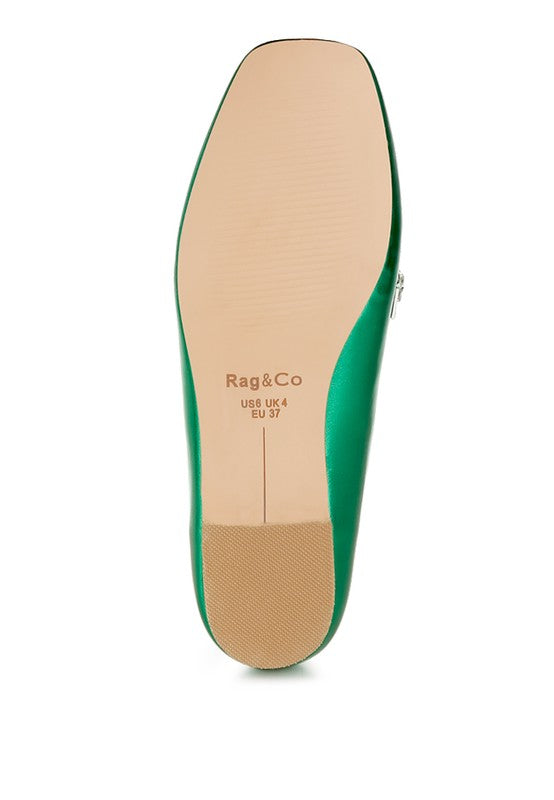 Celosia Metallic Diamante Strap Loafers - Tigbul's Variety Fashion Shop