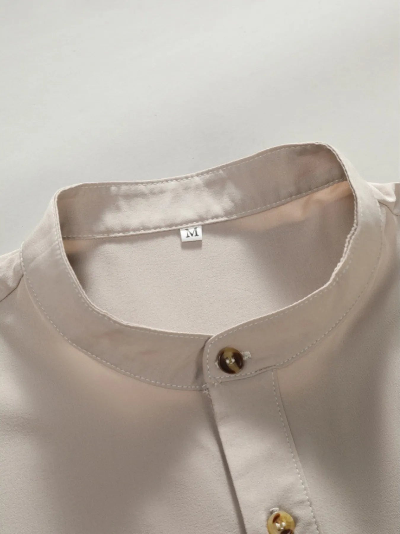 Men's Button Detail Short Sleeve Blouse - Tigbul's Variety Fashion Shop