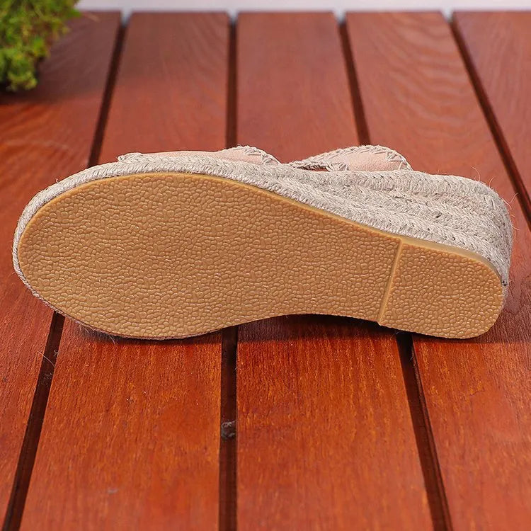 Espadrille Wedge Platform Sandals - Tigbul's Variety Fashion Shop