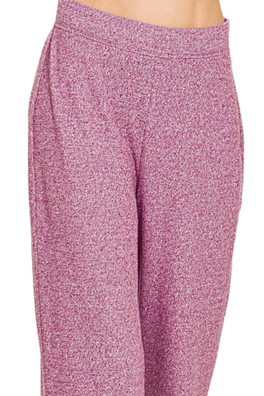 Zenana Soft Elastic Waisted Flare Pants - Tigbul's Variety Fashion Shop