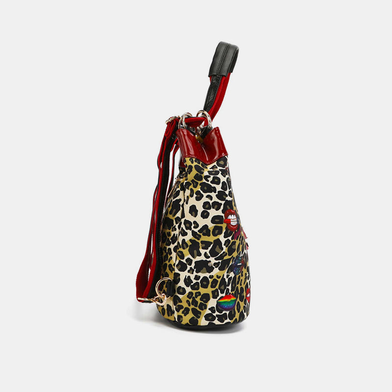 Nicole Lee USA Nylon Multifunctional Bucket Backpack - Tigbul's Variety Fashion Shop