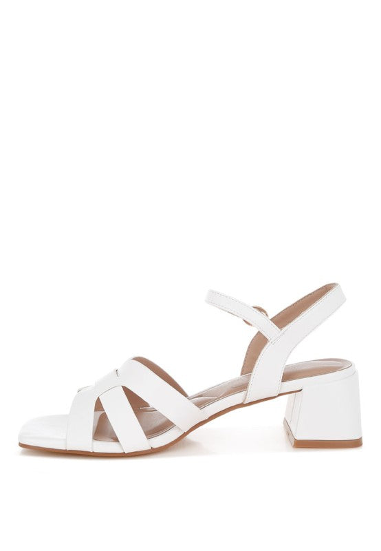 Eliska Strappy Square Toe Block Heels - Tigbul's Variety Fashion Shop