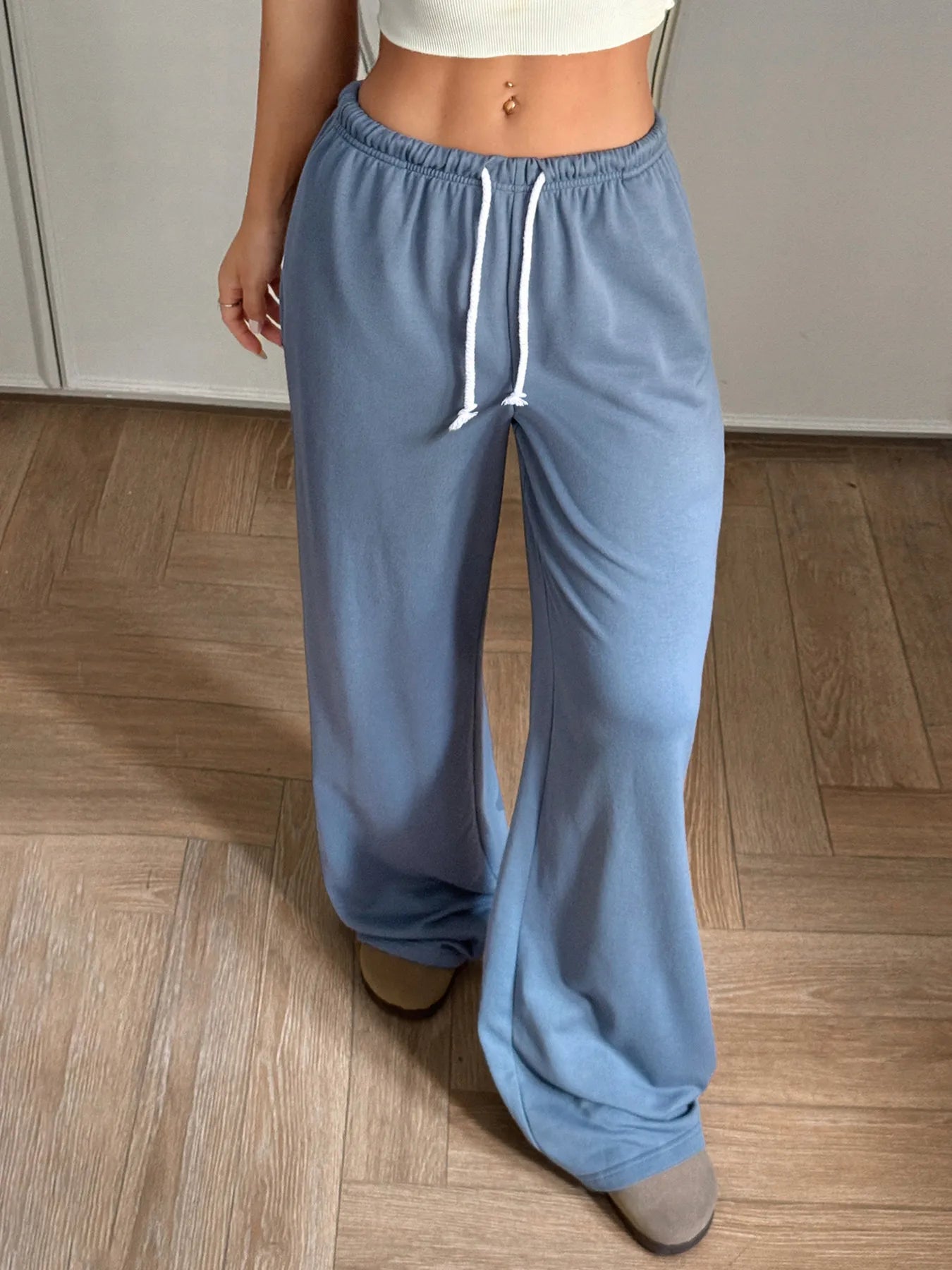 Drawstring Wide Leg Pants - Tigbul's Variety Fashion Shop