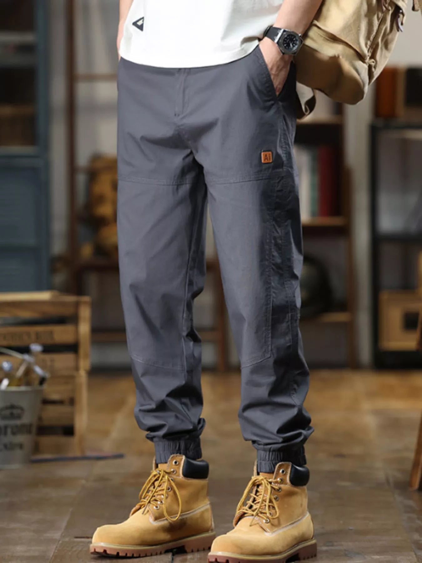 Men's Full Size Wide Leg Pants Plus Size - Tigbul's Variety Fashion Shop