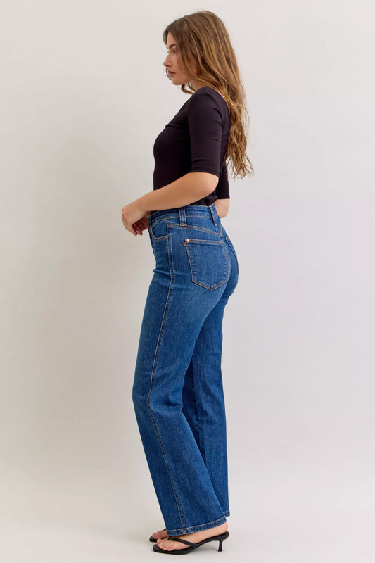 Judy Blue High Waist Tummy Control Straight Jeans - Tigbul's Variety Fashion Shop