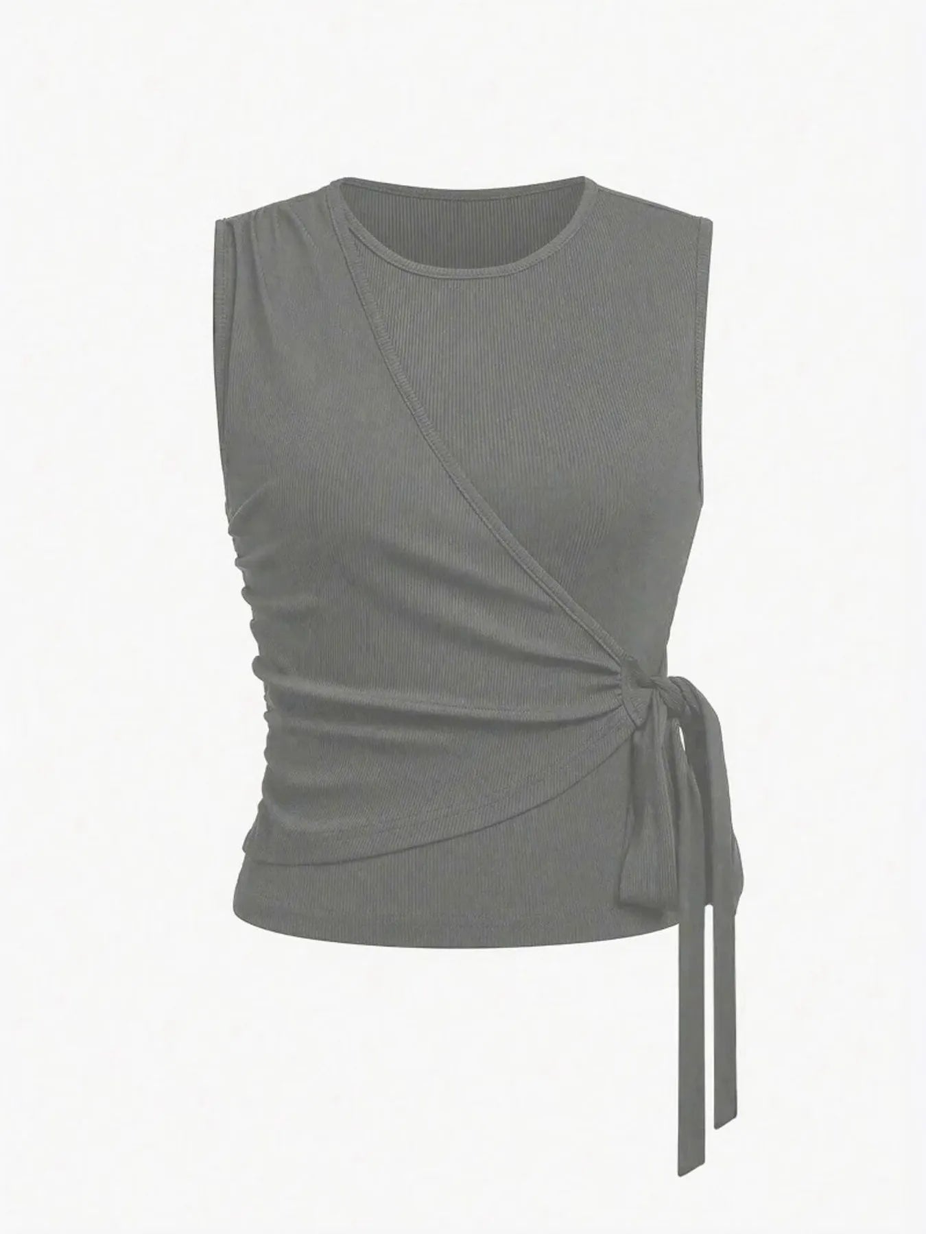 Round Neck Sleeveless Top and Pants Set - Tigbul's Variety Fashion Shop