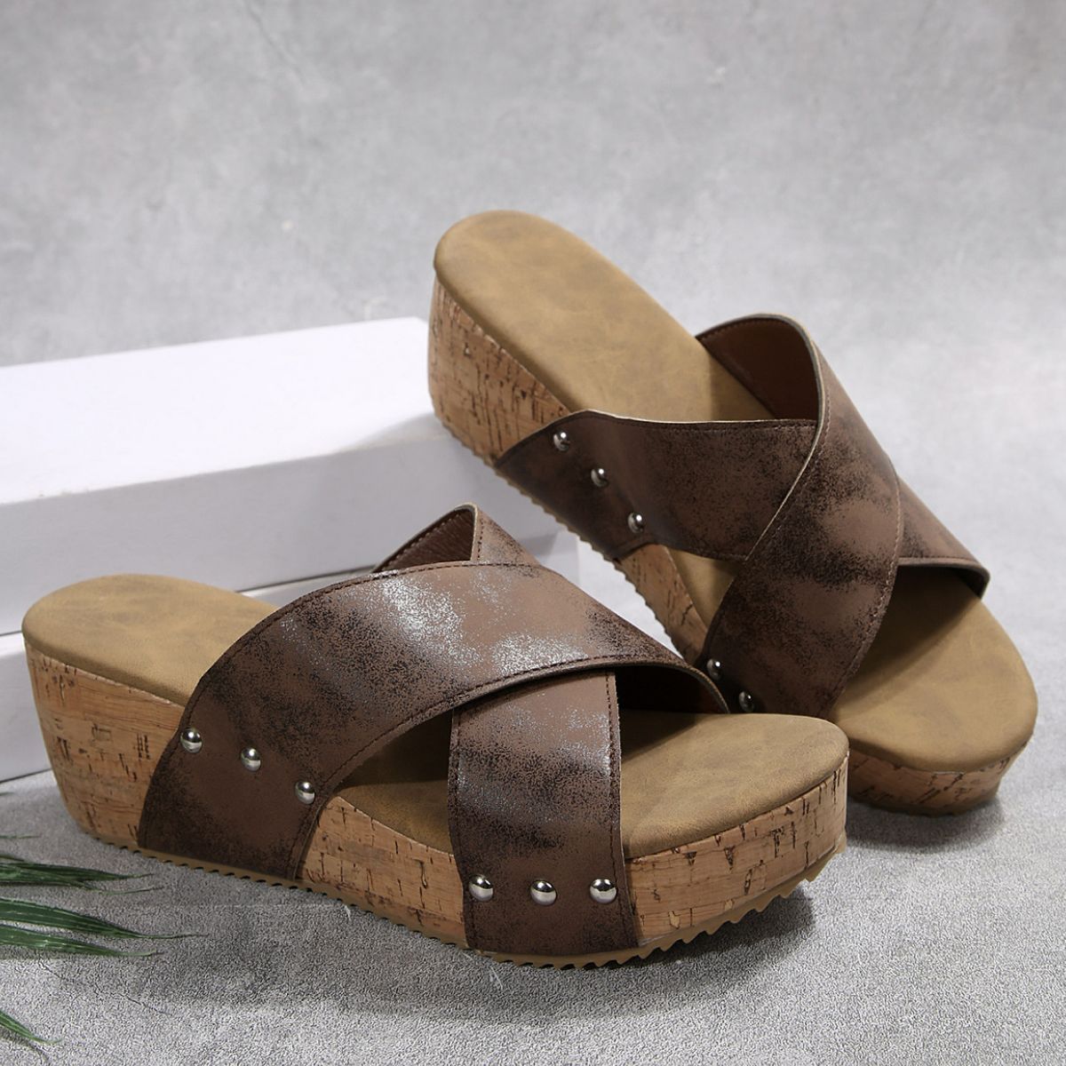 Open Toe Wedge Sandals - Tigbul's Variety Fashion Shop