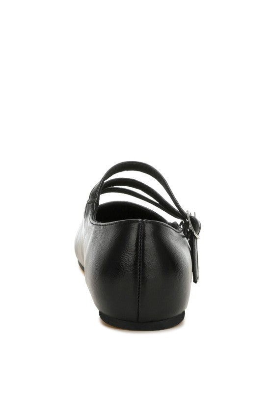 Macarina Triple Strap Mary Jane Ballerinas - Tigbul's Variety Fashion Shop