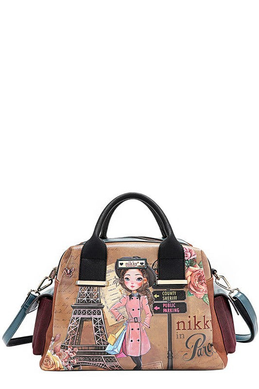 Nicole Lee USA Eco-Leather Boston Bag - Tigbul's Variety Fashion Shop