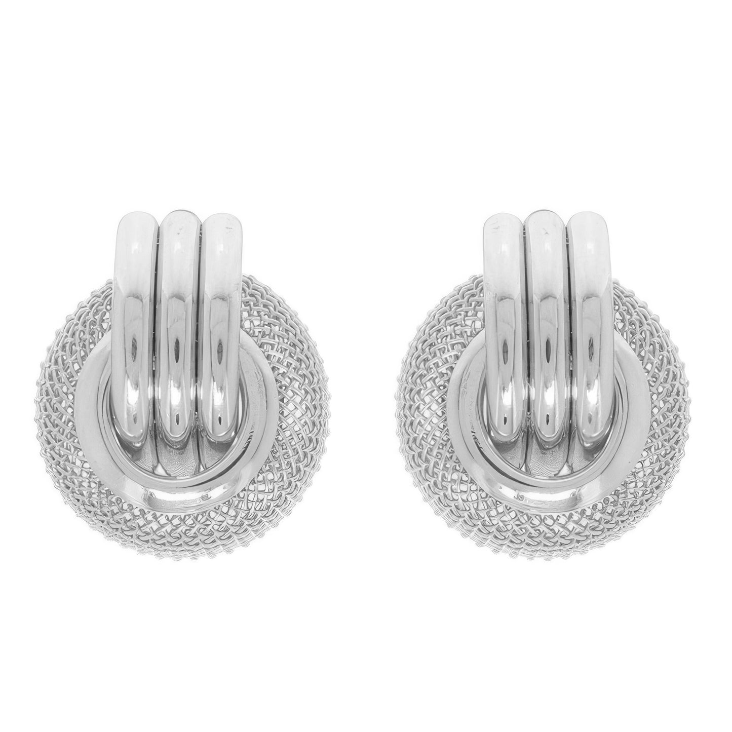 Basket Weave Pattern Earrings - Tigbul's Variety Fashion Shop