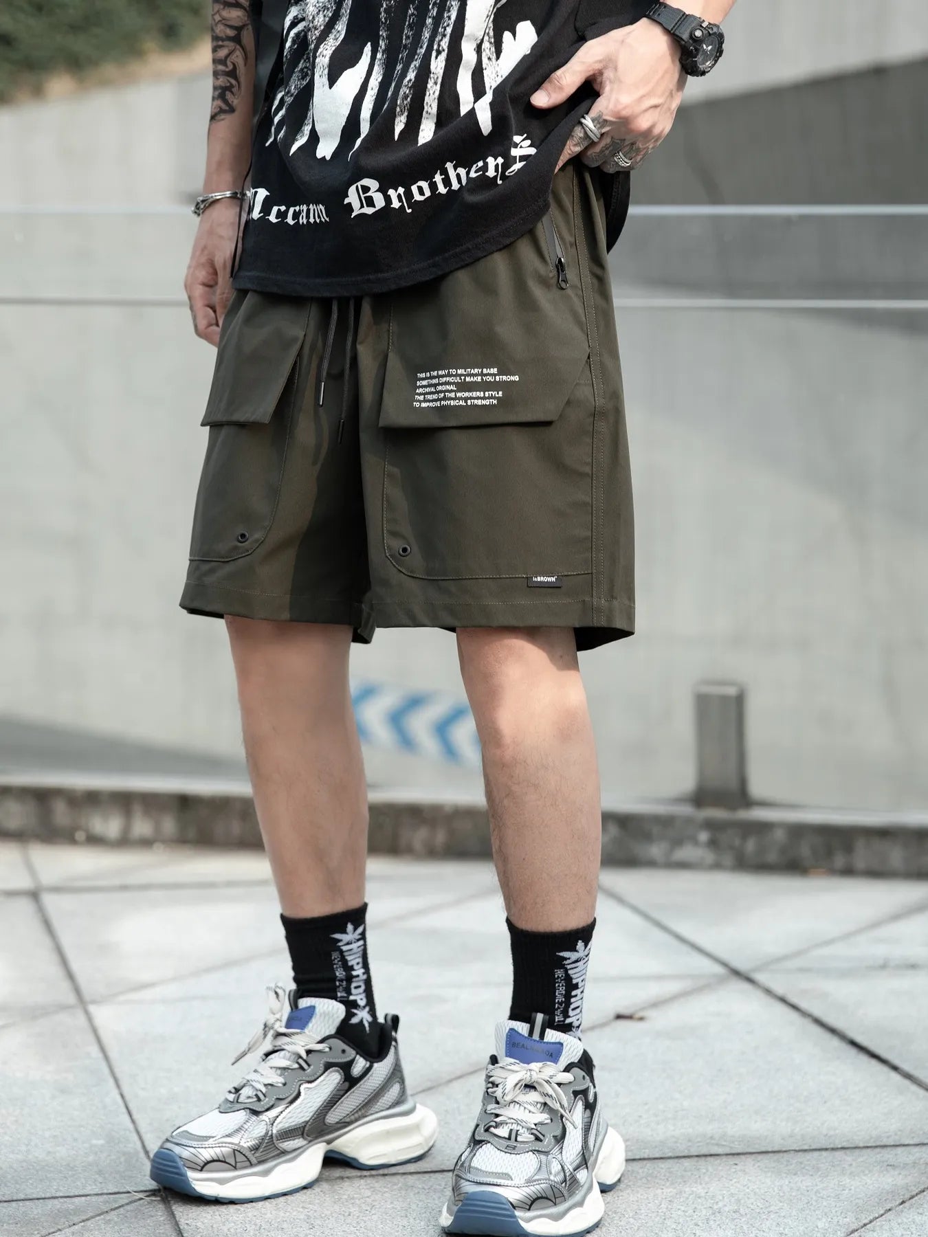 Men's Plus Size Drawstring Shorts - Tigbul's Variety Fashion Shop