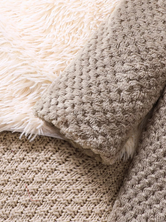 Children's Textured Sweater Dress and Open Front Cardigan Set - Tigbuls