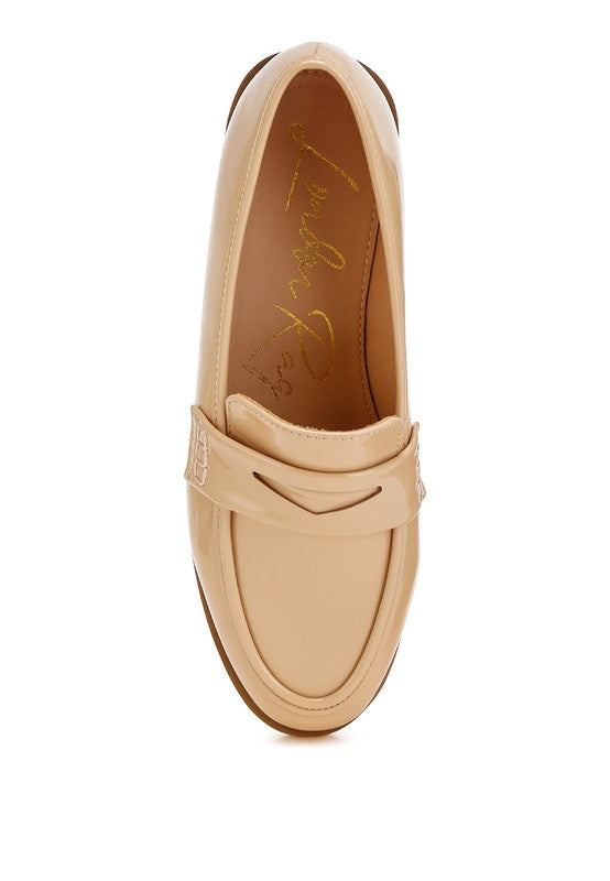 Mogul Penny Strap Detail Loafers - Tigbul's Variety Fashion Shop