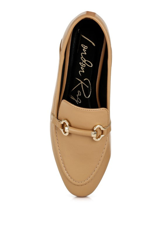 Melisma Horsebit Embellished Loafers - Tigbul's Variety Fashion Shop
