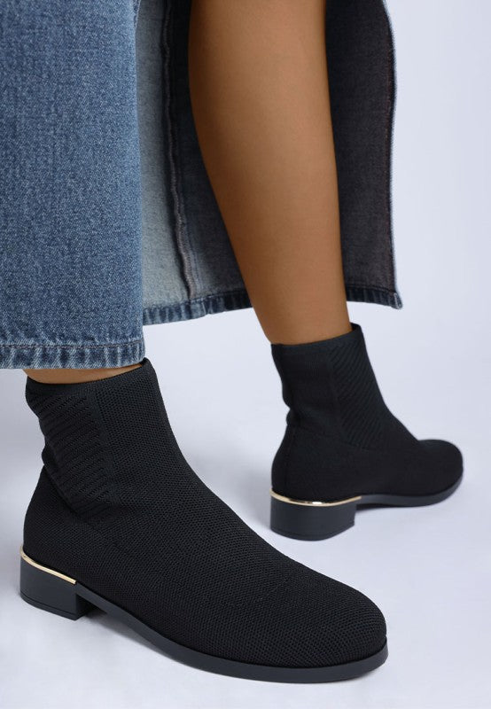 Rosamund Knitted Sock Boots - Tigbul's Variety Fashion Shop