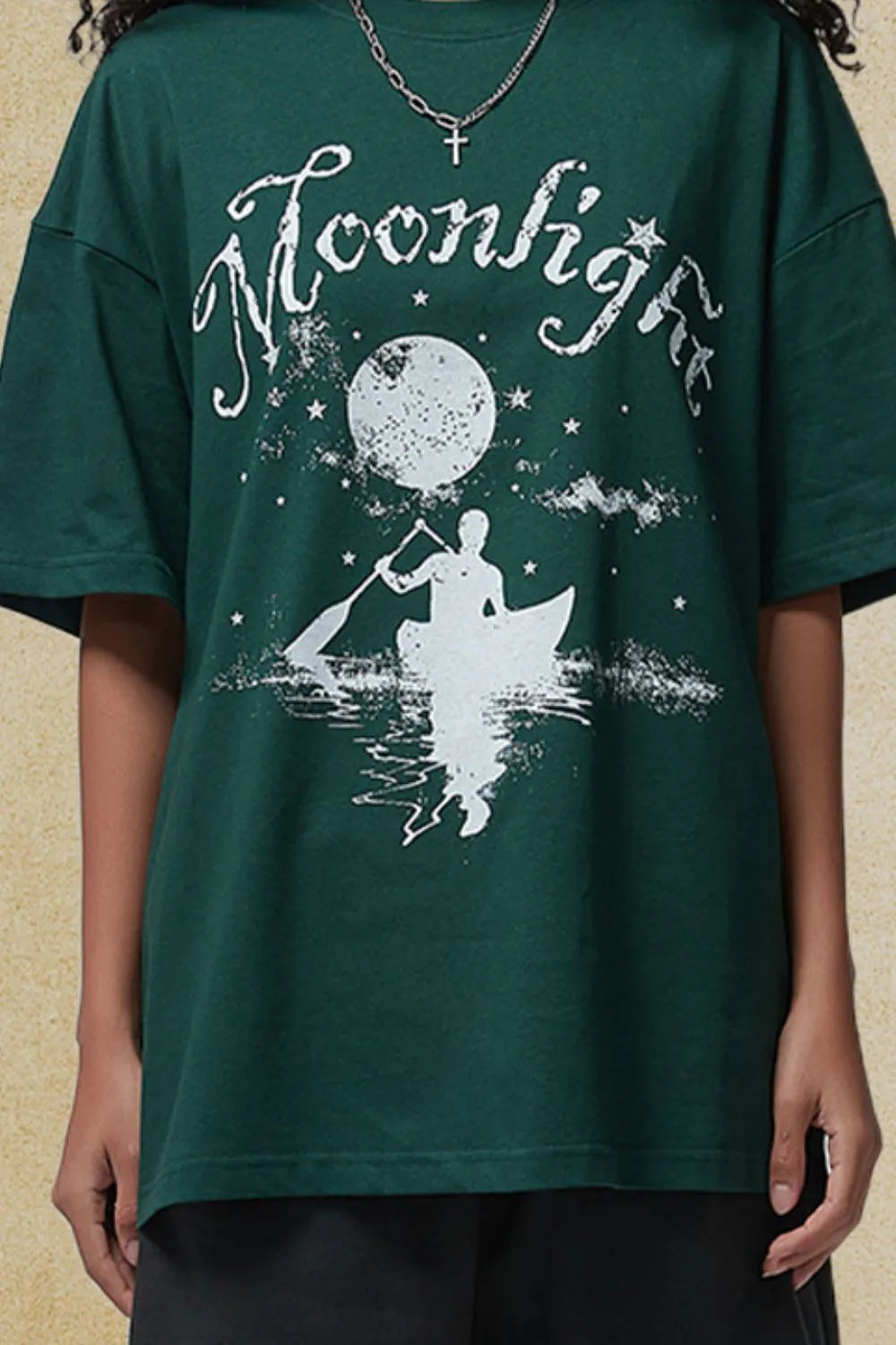 Men's Graphic Round Neck Half Sleeve T-Shirt - Tigbul's Variety Fashion Shop