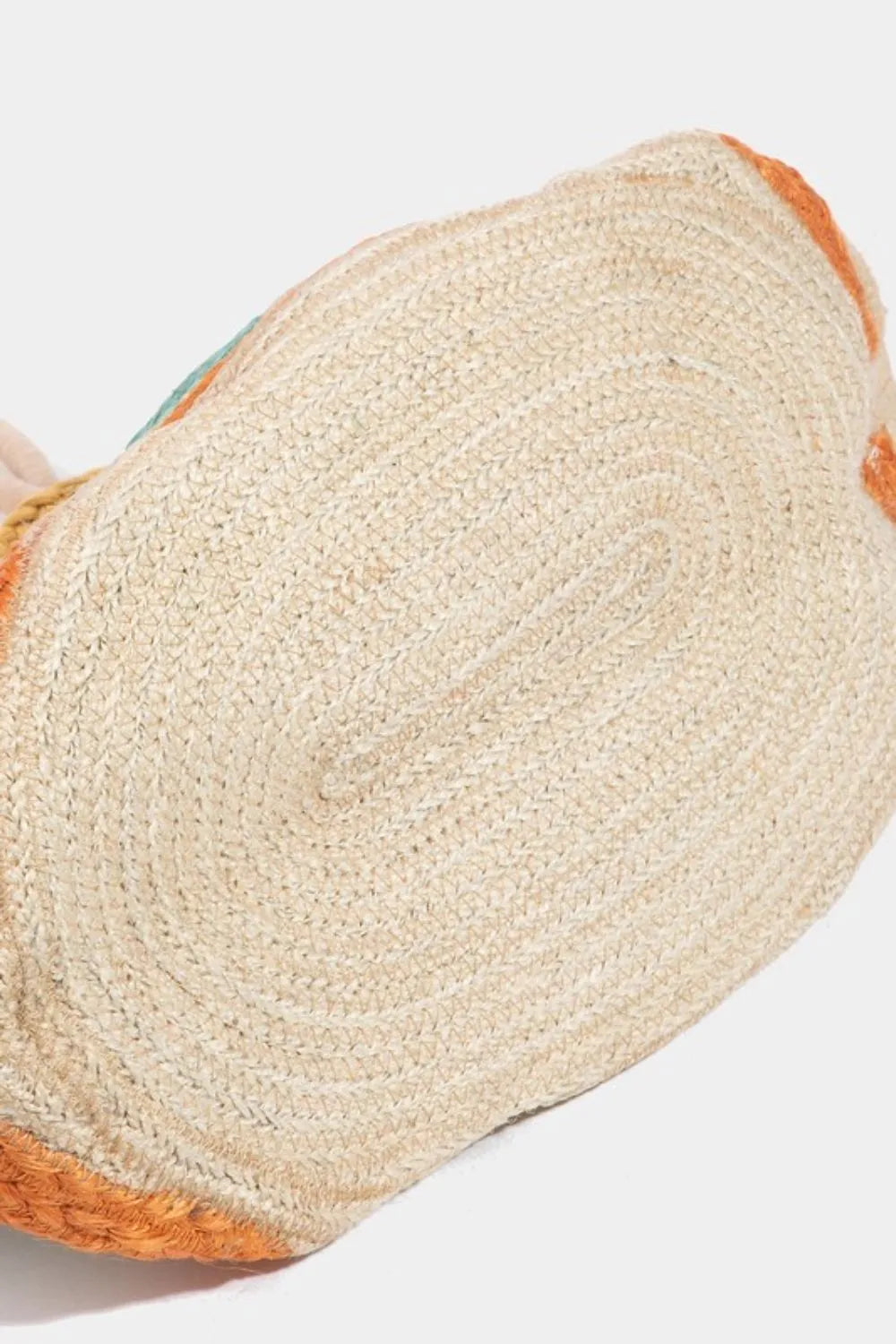 Wavy Rainbow Straw Tote Bag - Tigbul's Variety Fashion Shop