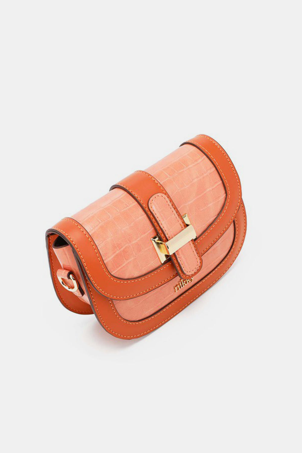Nicole Lee USA Croc Embossed Crossbody Bag - Tigbul's Variety Fashion Shop