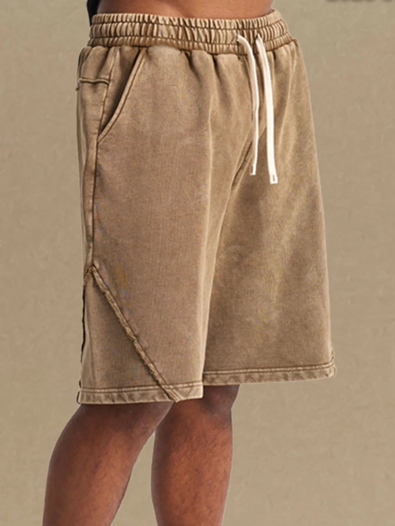Men's Casual Drawstring Washed Shorts - Tigbul's Variety Fashion Shop