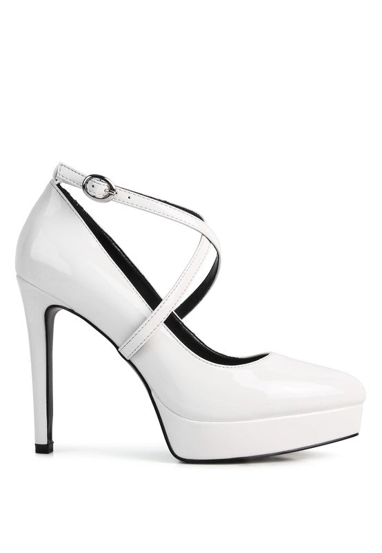 PIXIE DUST CROSS STRAPPED STILETTO SANDAL - Tigbul's Variety Fashion Shop