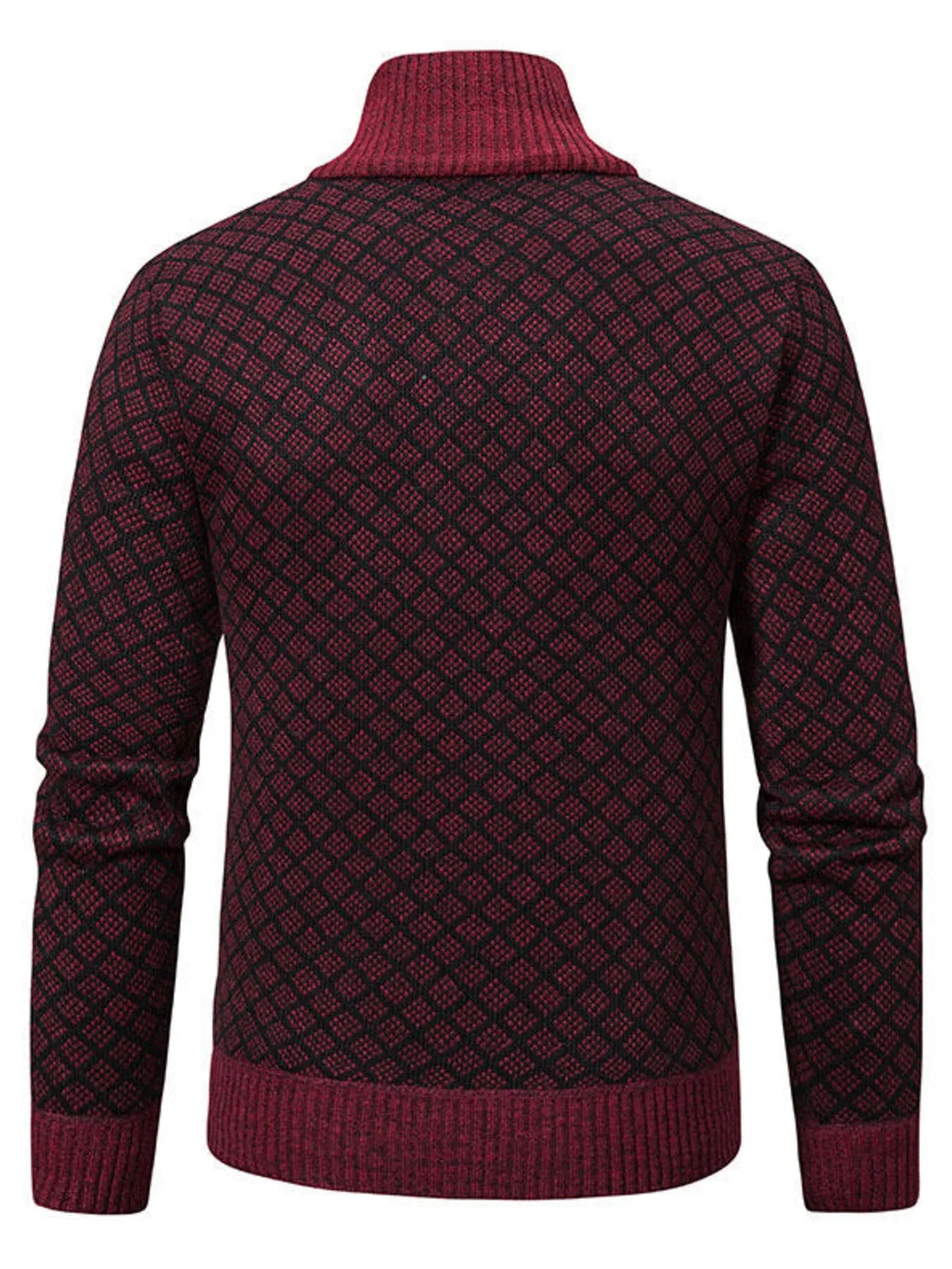 Men's Plus Size Zip-Up Knit Cardigan - Tigbul's Variety Fashion Shop
