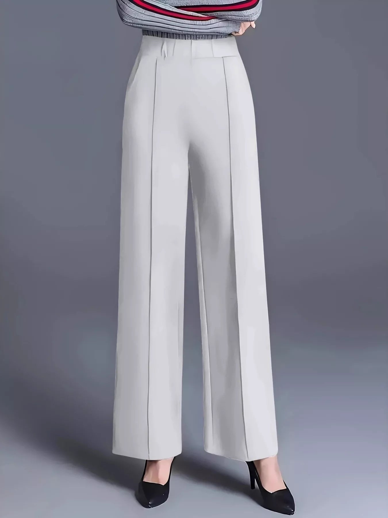 High-Waisted Wide Leg Pants - Tigbul's Variety Fashion Shop