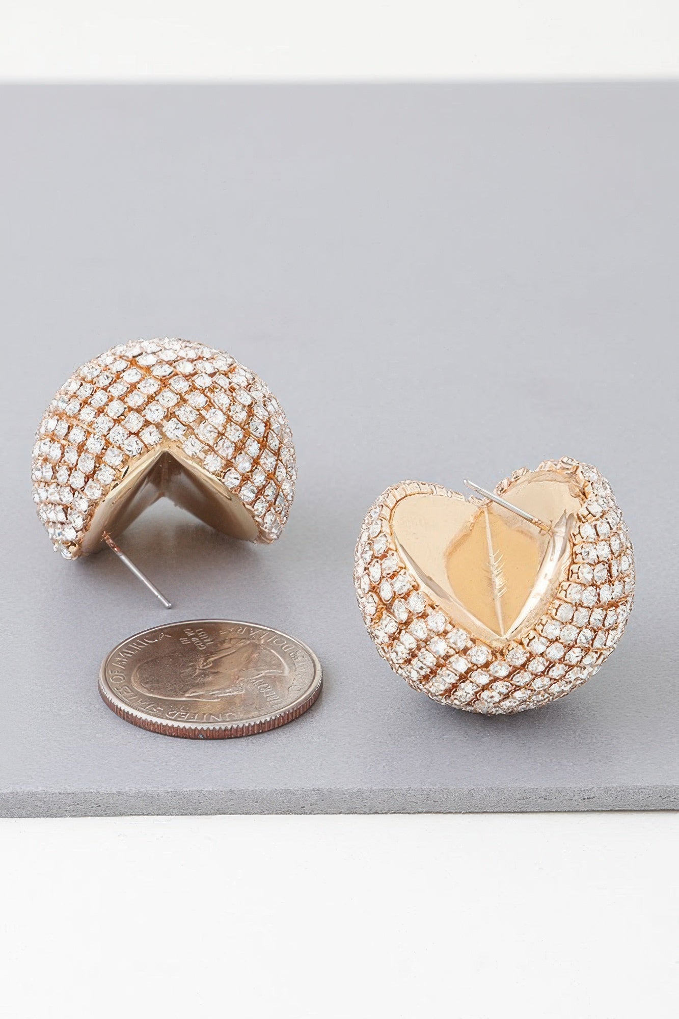 Bejeweled Rhinestone Disco Earrings - Tigbul's Variety Fashion Shop