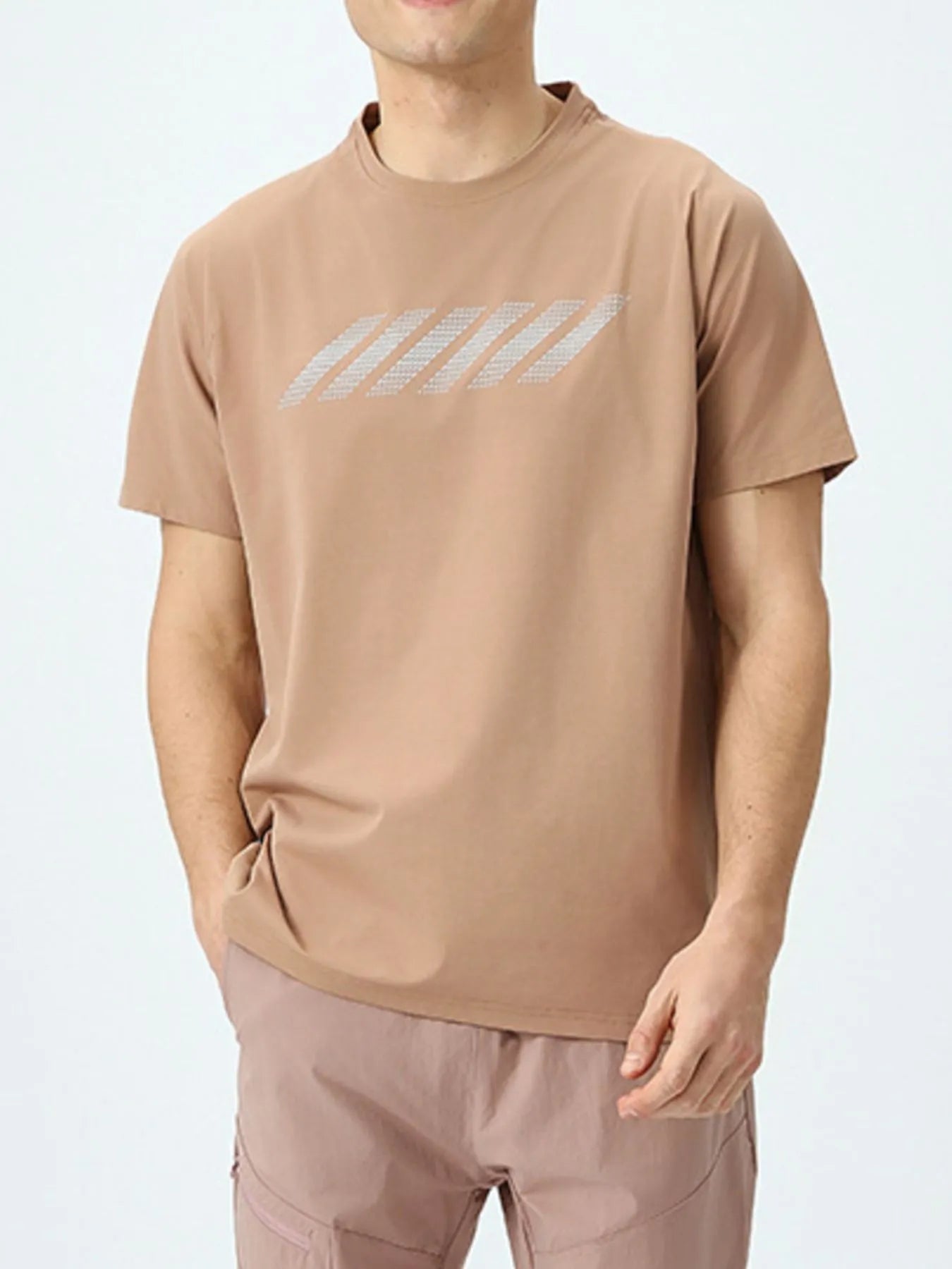 Men's Plus Size Round Neck Short Sleeve Active T-Shirt - Tigbul's Variety Fashion Shop