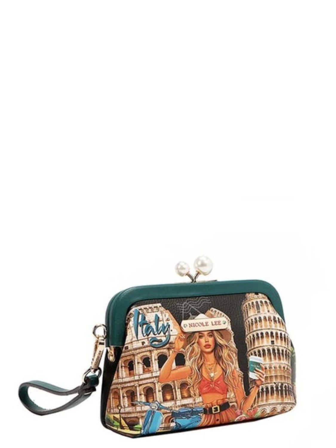 Nicole Lee USA Chelsea Pearl Kiss-Lock Coin Purse - Tigbul's Variety Fashion Shop