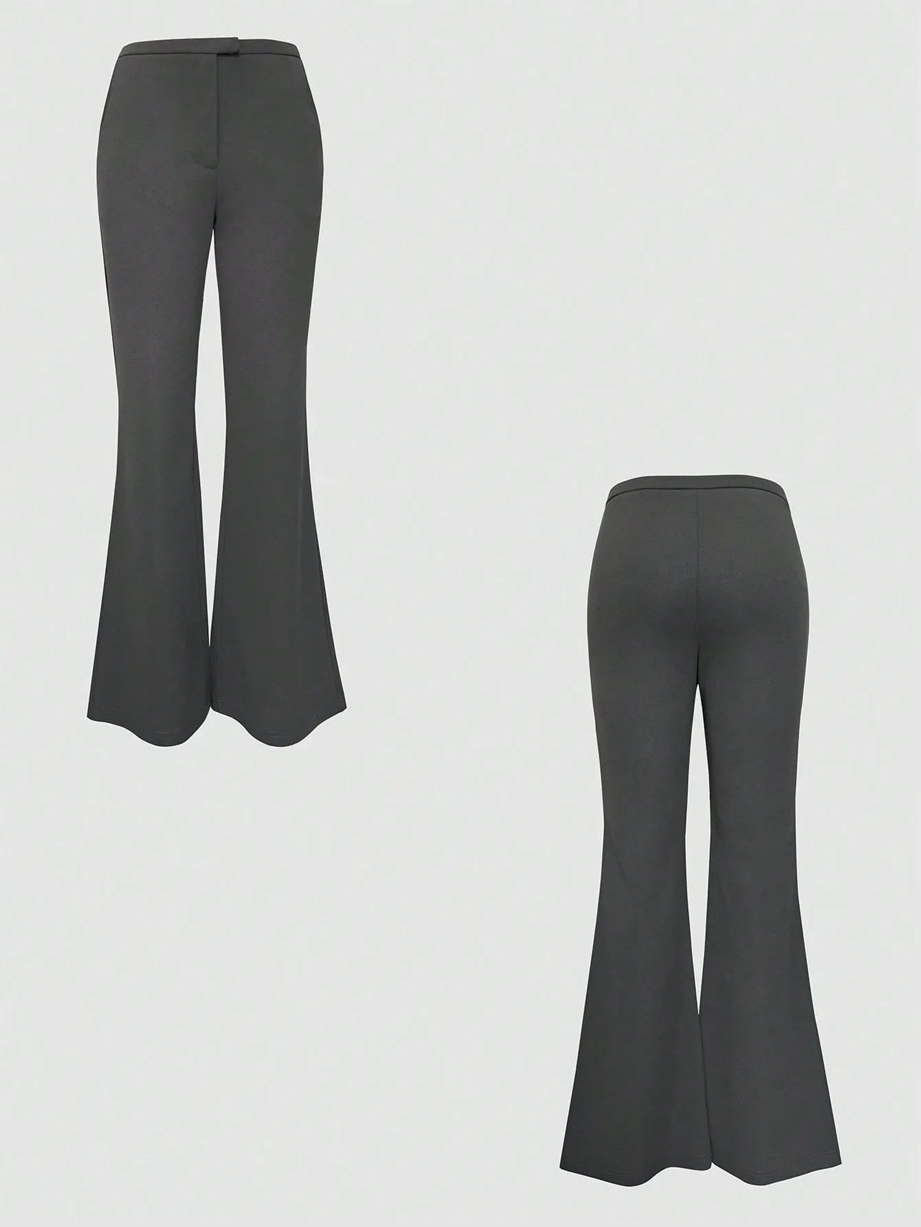 High Waist Flare Leg Trousers - Tigbul's Variety Fashion Shop