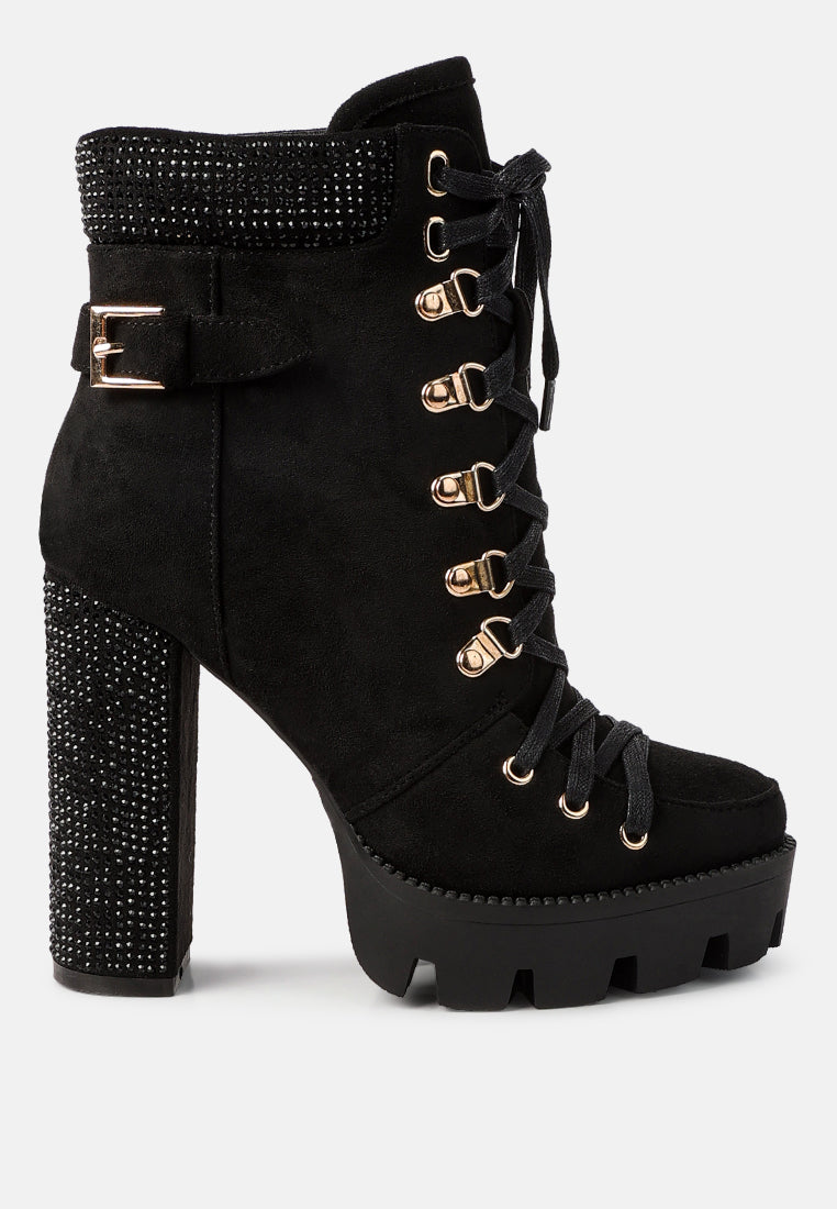 Birch Block Heeled Ankle Boots - Tigbul's Variety Fashion Shop