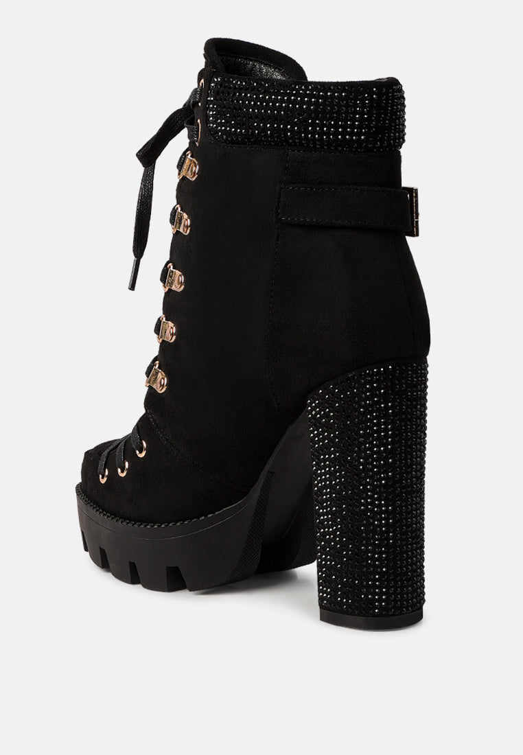 Birch Block Heeled Ankle Boots - Tigbul's Variety Fashion Shop