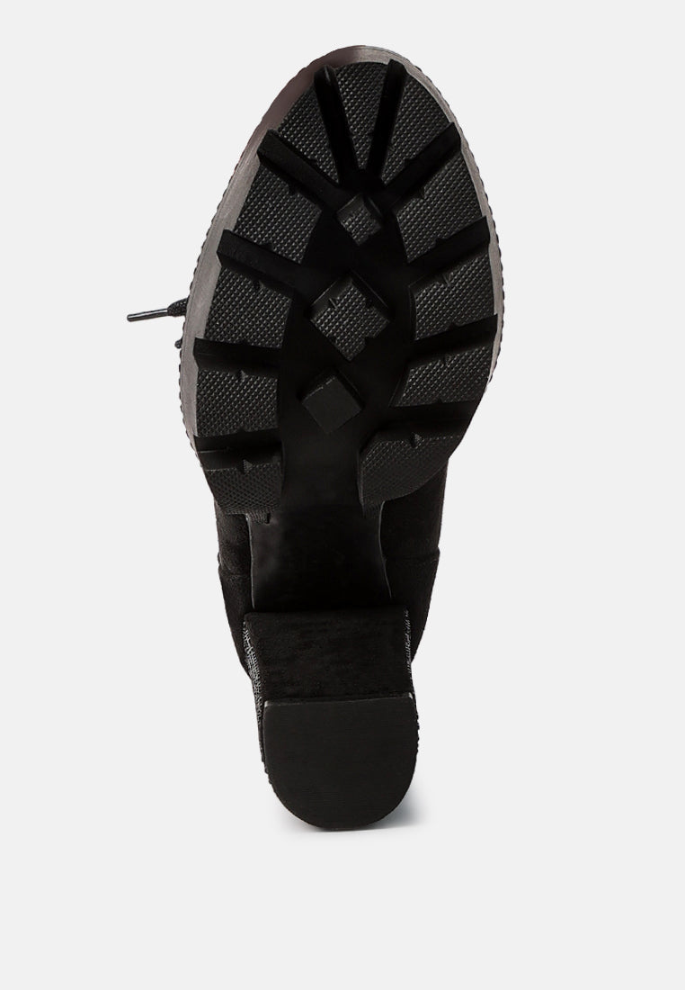 Birch Block Heeled Ankle Boots - Tigbul's Variety Fashion Shop