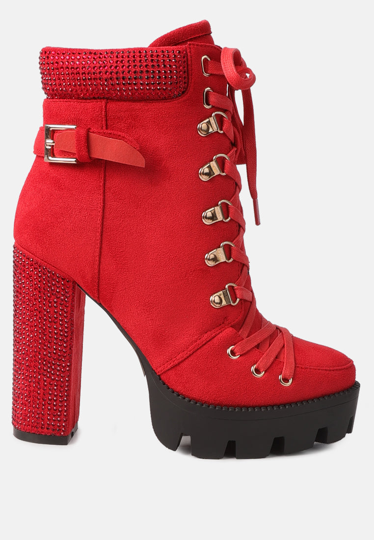 Birch Block Heeled Ankle Boots - Tigbul's Variety Fashion Shop