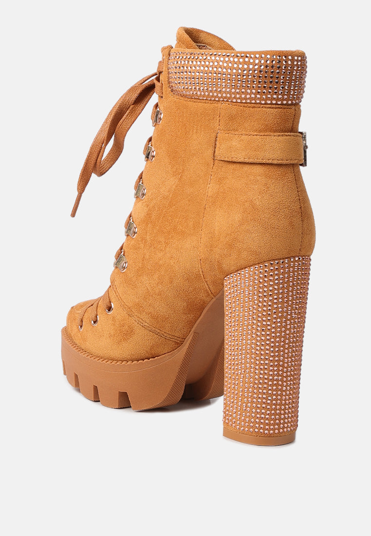 Birch Block Heeled Ankle Boots - Tigbul's Variety Fashion Shop