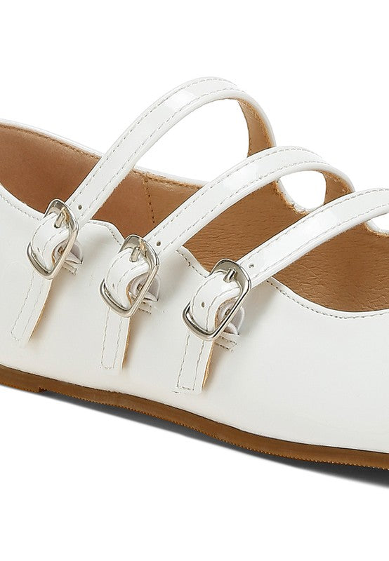 Macarina Triple Strap Mary Jane Ballerinas - Tigbul's Variety Fashion Shop