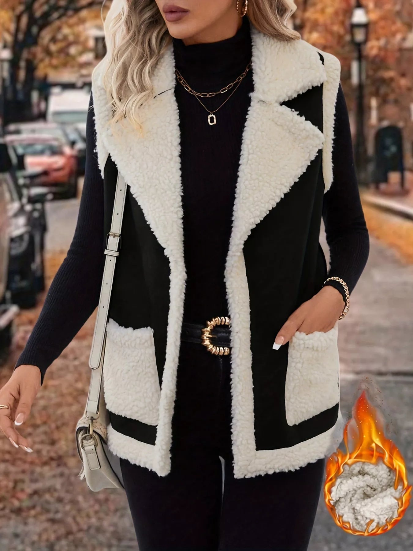 Open Front Vest Coat with Pockets - Tigbul's Variety Fashion Shop