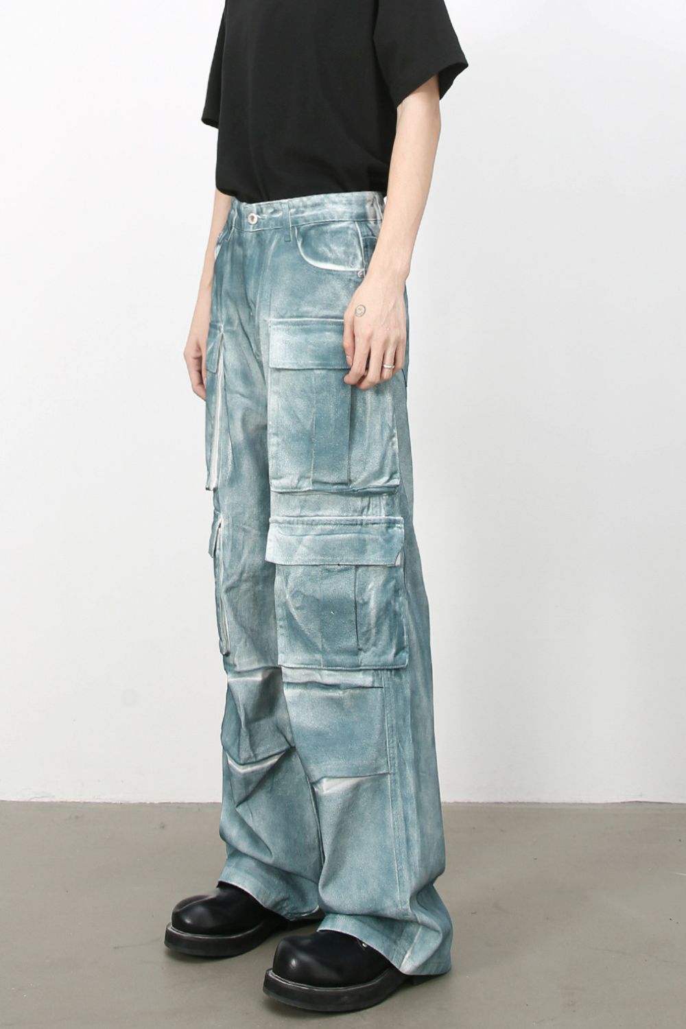 Men's Tie-Dye Cargo Jeans - Tigbul's Variety Fashion Shop