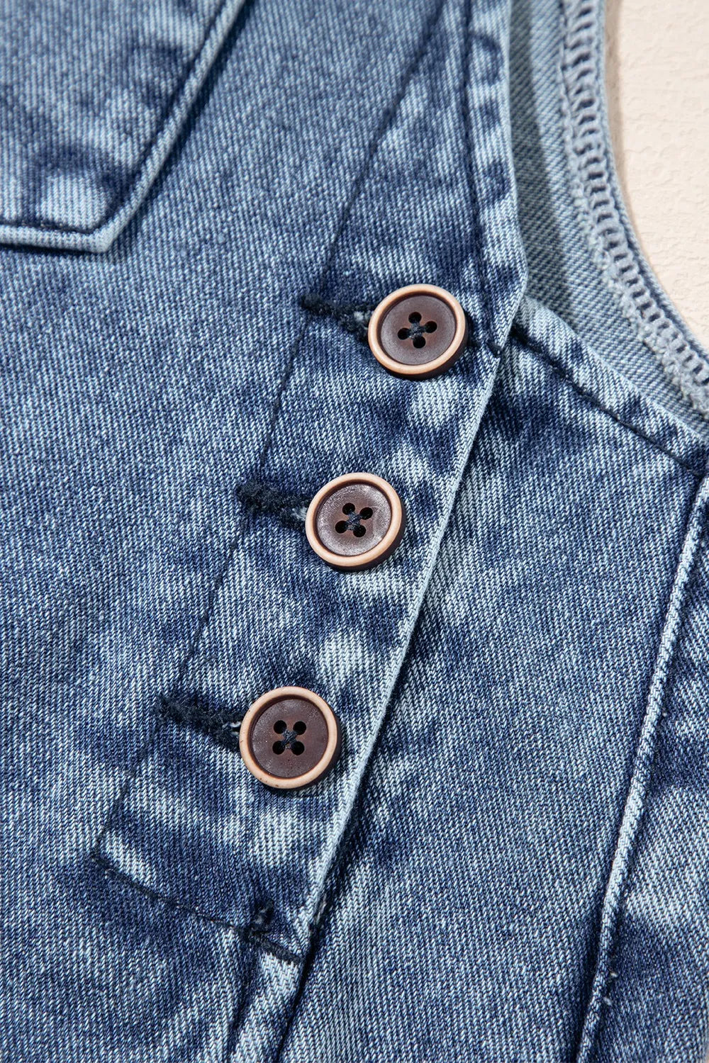 Distressed Bib Pocket Wide Leg Denim Overalls - Tigbul's Variety Fashion Shop