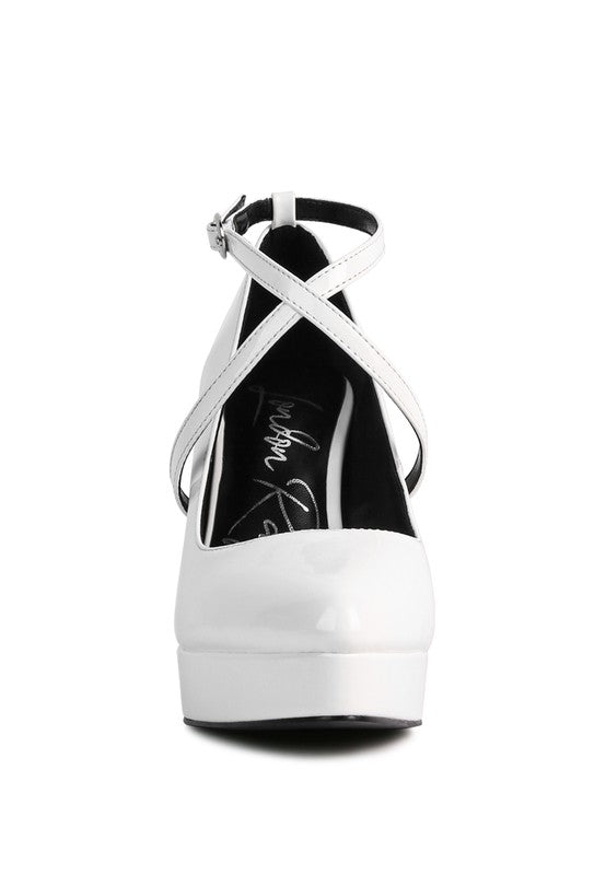PIXIE DUST CROSS STRAPPED STILETTO SANDAL - Tigbul's Variety Fashion Shop