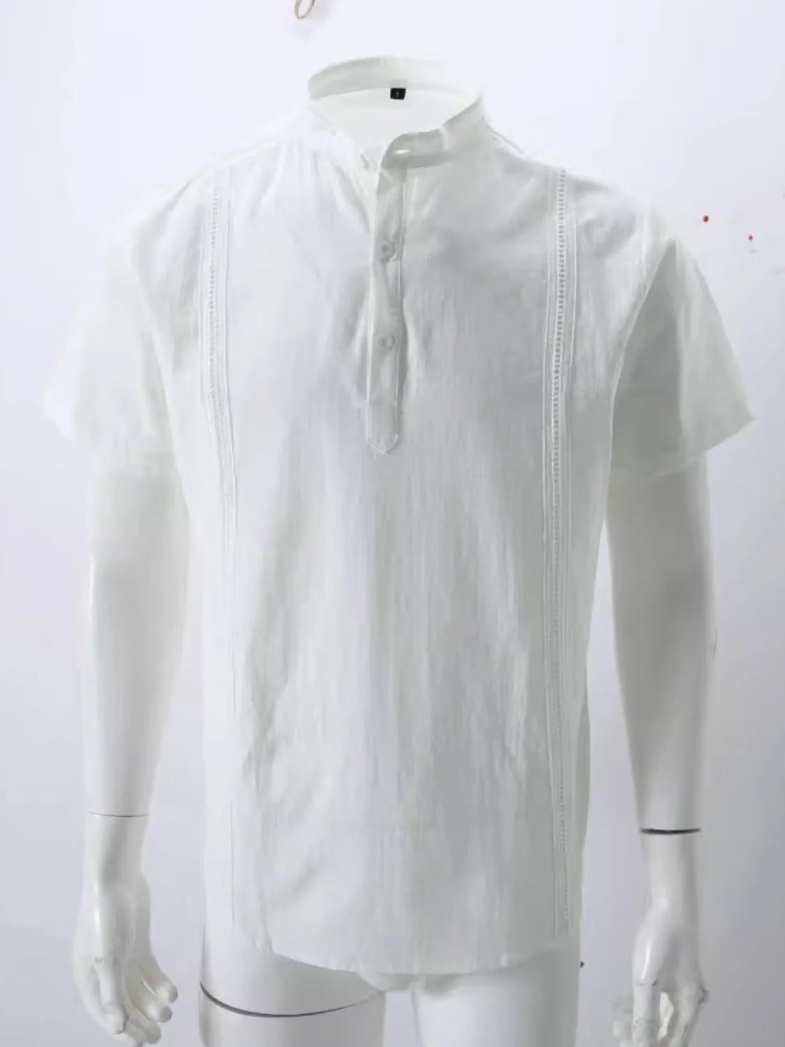 Men's Full Size Button Detail Short Sleeve Shirt Plus Size - Tigbul's Variety Fashion Shop