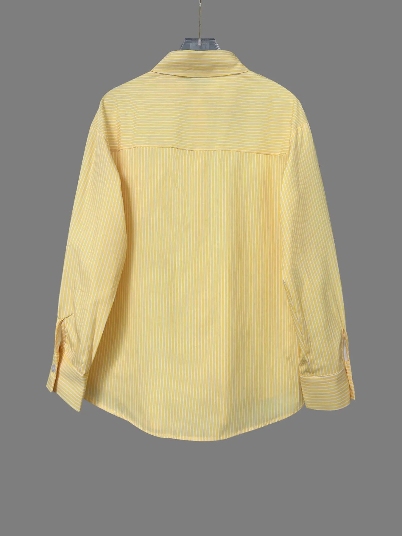 Striped Button-Down Shirt - Tigbul's Variety Fashion Shop