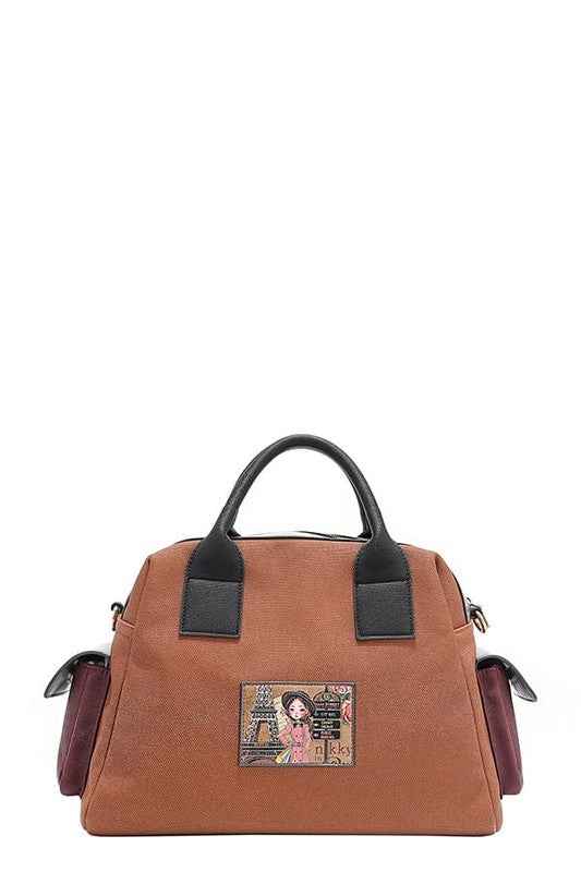 Nicole Lee USA Eco-Leather Boston Bag - Tigbul's Variety Fashion Shop