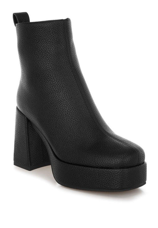 Poulin Faux Leather Chelsea Boots - Tigbul's Variety Fashion Shop
