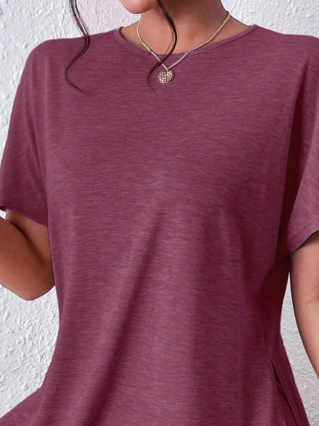 Casual Round Neck T-Shirt and Shorts Set - Tigbul's Variety Fashion Shop