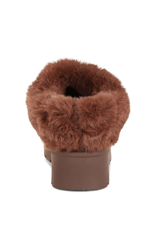 Aniso Faux Fur Slip On Snow Boots - Tigbul's Variety Fashion Shop