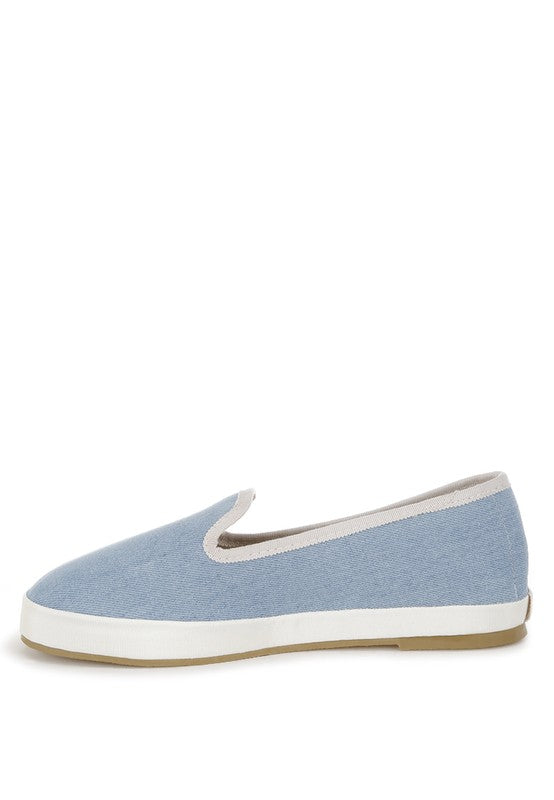 Palin Denim Slip On Loafers - Tigbul's Variety Fashion Shop